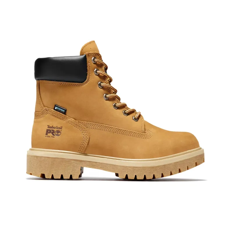 Timberland 6 Inch Pro Direct Attach 'Wheat Nubuck'-1