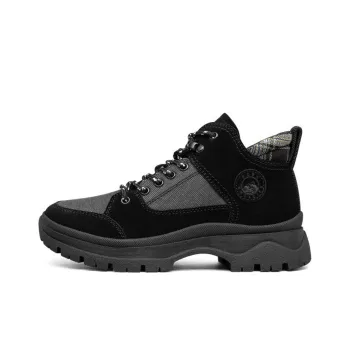 Skechers Roadies Martin Boots 'Black Grey' Women's