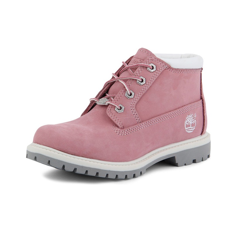 Timberland Nellie Waterproof Chukka Wide Fit Boots Pink Nubuck Women s POIZON