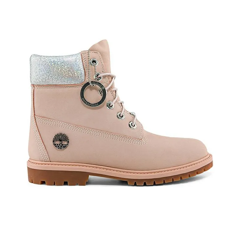 Pink Nubuck Light Pink Timberlands Women's Rose Gold Womens