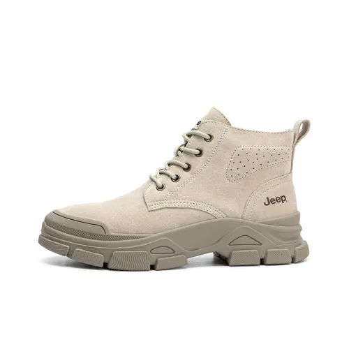 Jeep Martin Boots Women's Light Gray