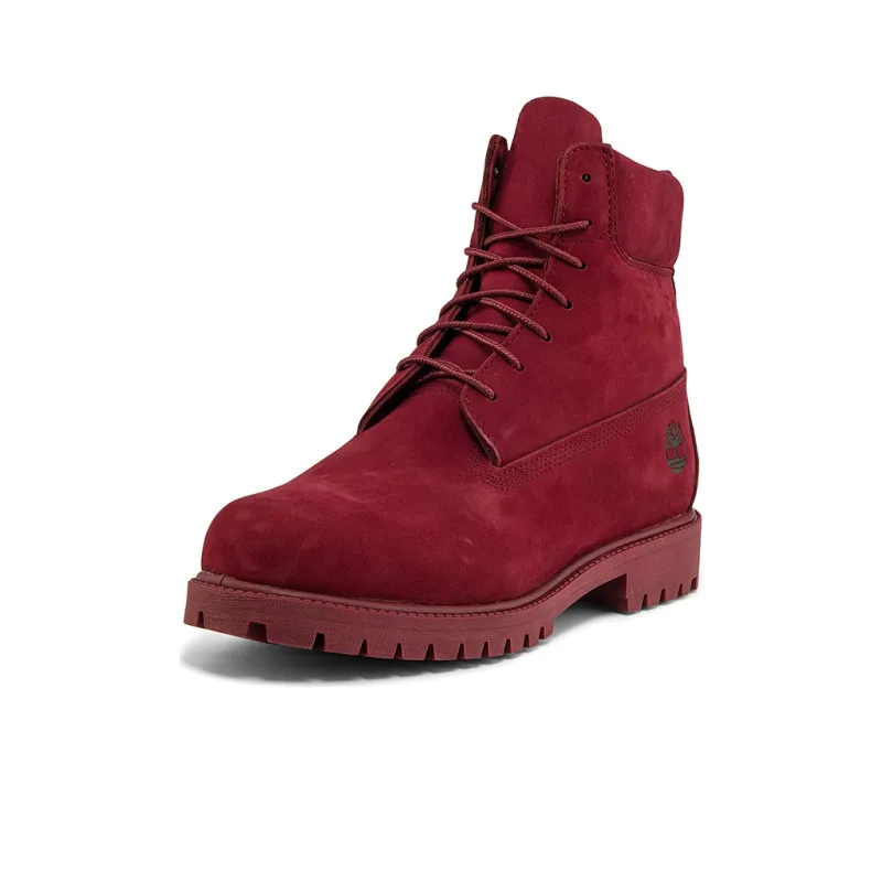 Timberland 6" Heritage Premium Waterproof Boot Dark Red Nubuck-2