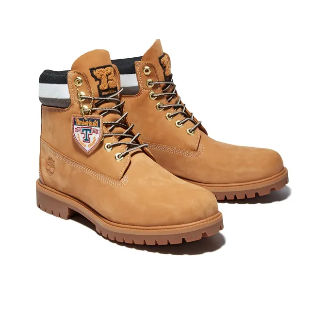 Timberland Heritage 6 Inch Waterproof Boot 'Wheat Nubuck With Black'-3