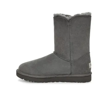 UGG Bailey Button UGG Charm Metallic Alphabet Version Fleece Lined 'Grey' Women's