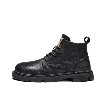 Jeep Martin Boots Men Black/Khaki