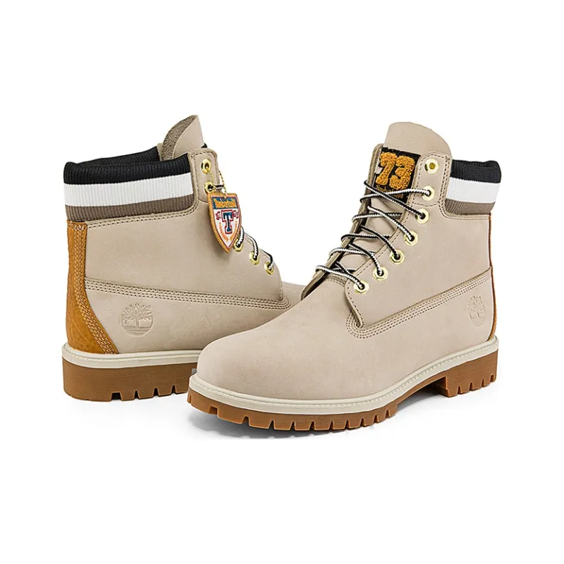 Timberland 6 Inch Heritage Cupsole Boots 'Beige Nubuck With Black'-4
