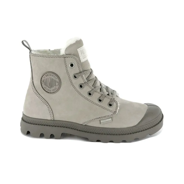 Palladium Pampa Martin Boots Women's High Top Gray-1