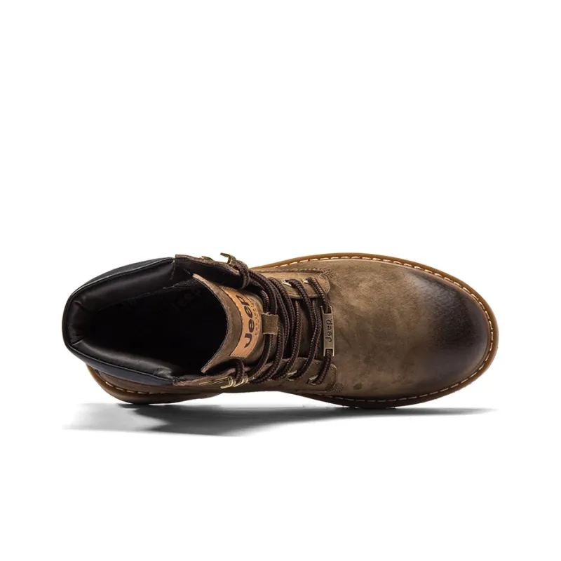 Jeep Fashion Sports Collection Short Martin Boot Men's Khaki-4
