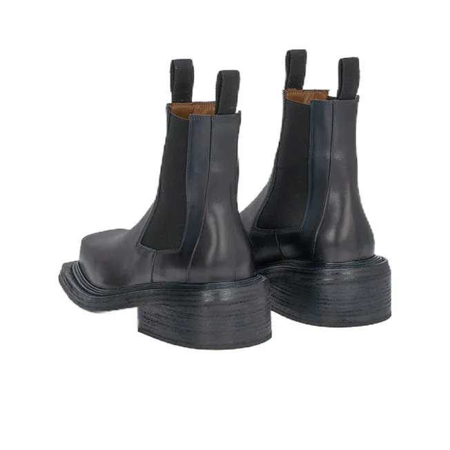 Marsèll Cassettino Short Chelsea Boots Men's Dark Blue-3