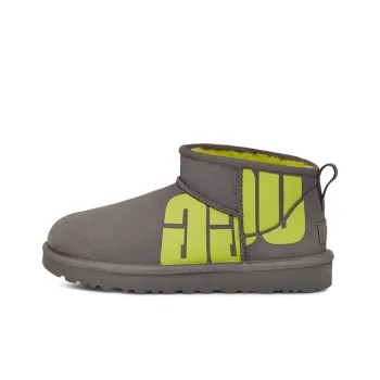 UGG Classic Ultra Mini Broken Logo 'Grey Green' Women's