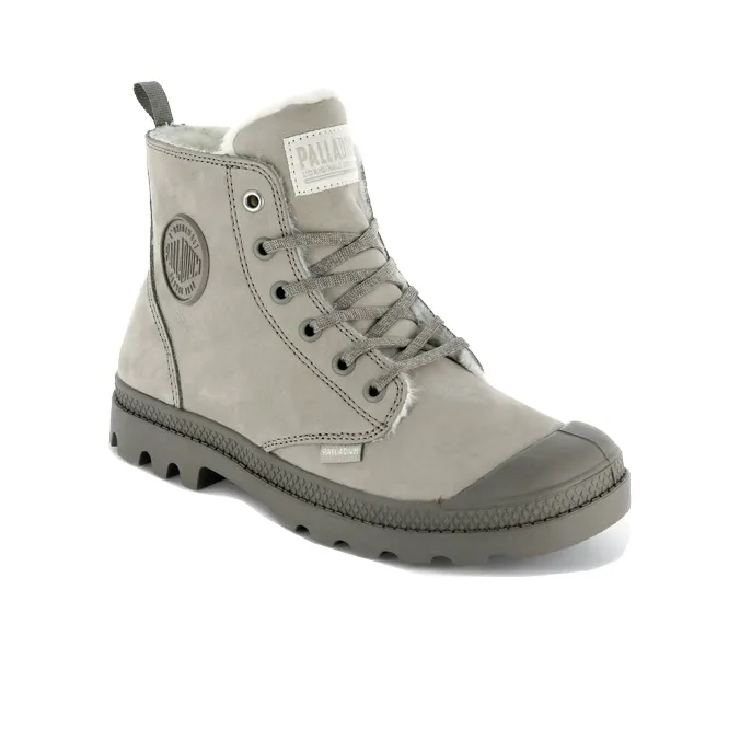 Palladium Pampa Martin Boots Women's High Top Gray-2