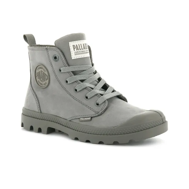Palladium Pampa Martin Boots Women's High Top Gray-2
