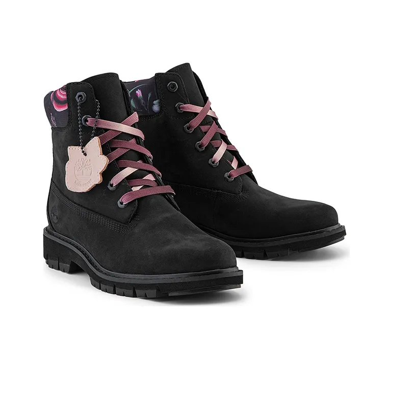 Timberland Lucia Way 6 Inch Charm Waterproof Boot 'Black Nubuck' Women's-3