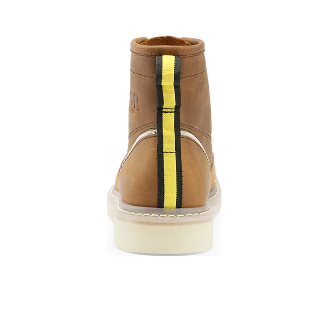 Jeep Martin Boots Men Yellow Brown-4