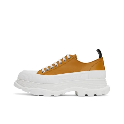 Alexander McQueen Tread Slick Low Lace Up Mustard