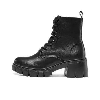 Skechers Top Notch Martin Boots 'Black' Women's