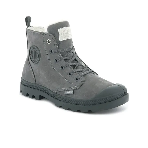 Palladium Pampa Short Martin Boot Women's Stone Gray-2