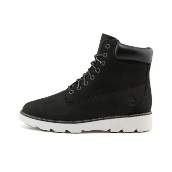 Timberland Keely Field 6 Inch Wide Fit Hiking Boots 'Black Nubuck' Women's