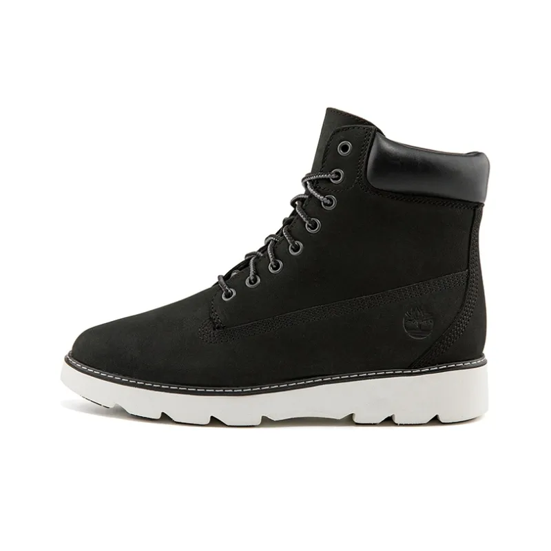 Timberland Keely Field 6 Inch Wide Fit Hiking Boots 'Black Nubuck' Women's-0