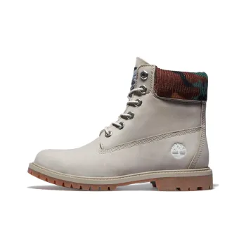 Timberland Heritage 6 Inch Waterproof Boots 'Beige Nubuck With Camo' Women's