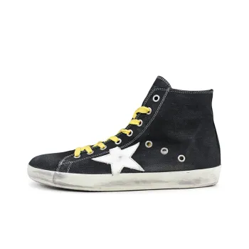 Golden Goose Francy Canvas Shoes Men High-Top Black
