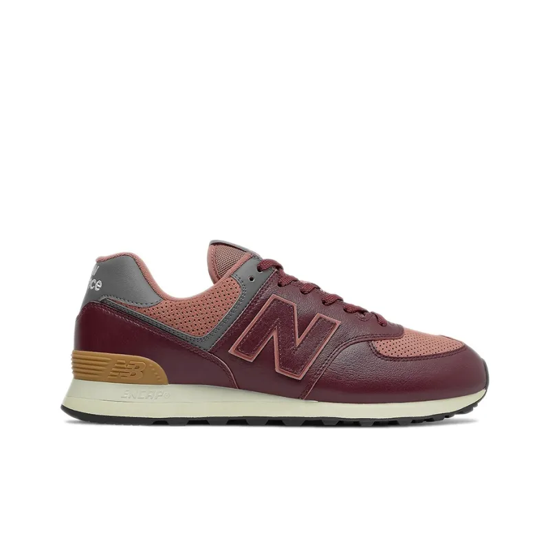New Balance 574 Burgundy Grey-1