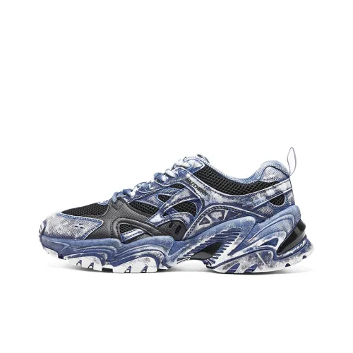 Pros By Ch X Skechers Stamina V2 Casual Shoes Women's Low-Top Blue