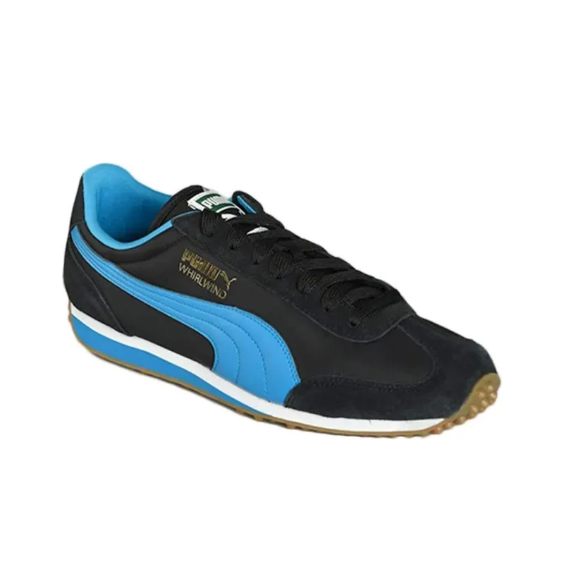 PUMA Whirlwind Classic Anti-Slip And Wear-Resistant Lightweight Low-Top Running Shoes Men's Black Blue-2