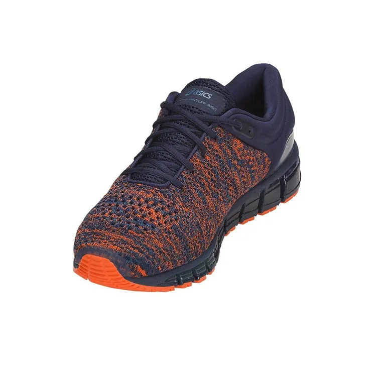 Asics Gel-Quantum 360 Knit 2 Breathable And Wear-resistant Low-Top Running Shoes Men's Blue Orange-3