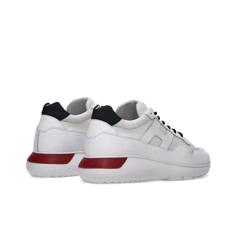 HOGAN Interactive³ Cushioning, Slip Resistant, And Abrasion Resistant Low Top Casual Shoes Men's Gray White-2