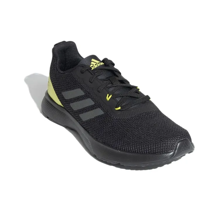 Adidas Glowrun Glowrun Reflective Wear-Resistant Low-Top Running Shoes Men's Black Yellow-2