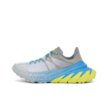 HOKA ONE ONE Tennine Cushioning Breathable Rebound Low Top Running Shoes Men's Gray Blue