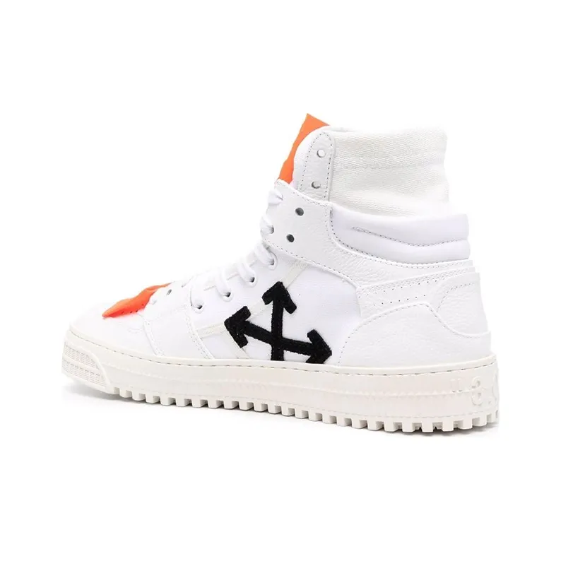 OFF WHITE 3.0 Off Court Leather 'White Orange Black'-3