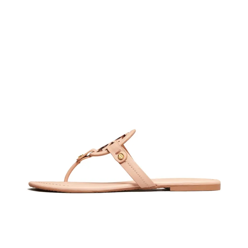 TORY BURCH Miller Cut-out Leather Flip-flops-0