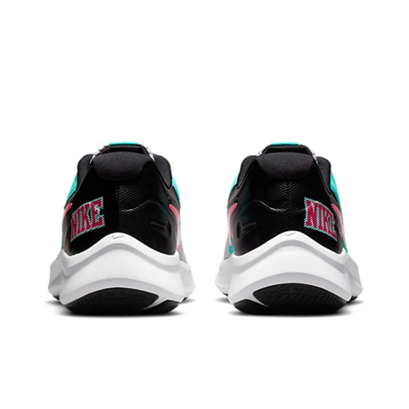 Nike Star Runner 3 Cushioning Anti Slip Wear Resistant Breathability Low Top Running Shoes GS Gray Black Pink-4