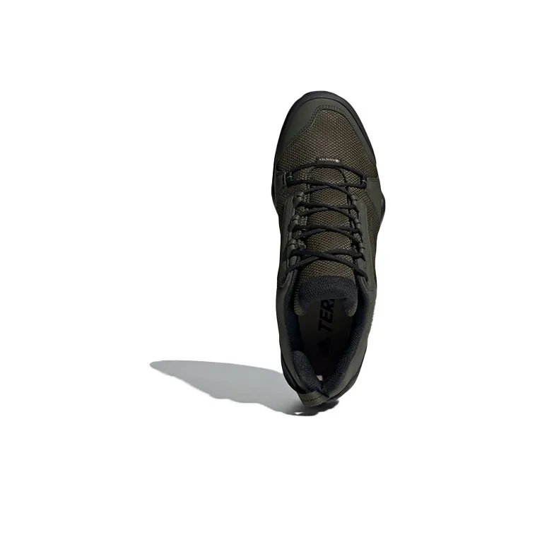 Adidas Terrex AX3 GTX Anti Slip Wear Resistant Low Top Outdoor Shoes Men's Green Black-4