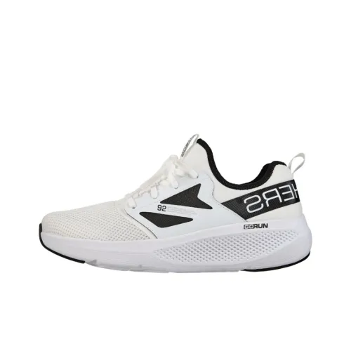 Skechers GO RUN Elevate Anti Slip Wear Resistant Breathable Lightweight Low Top Casual Running Shoes Men's White Black