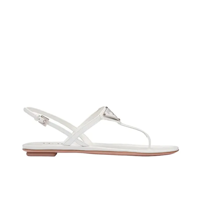 PRADA Cross Strap Sandals 'White' Women's-1