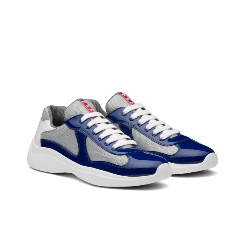 PRADA America's Cup Casual Shoes Men Low Top Ink Blue/White-1