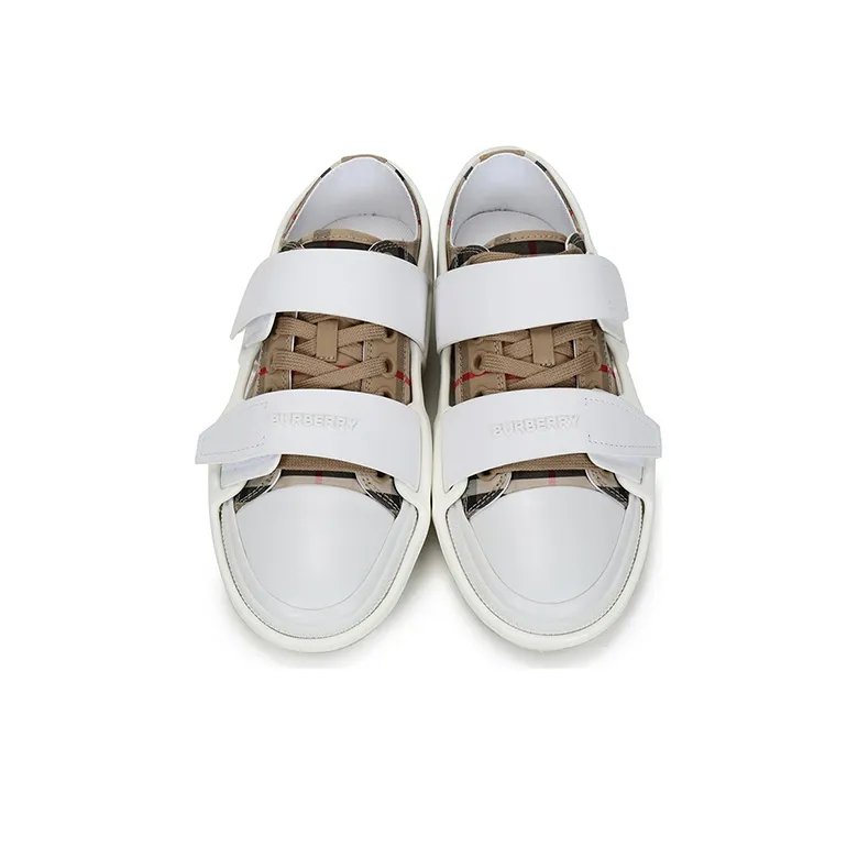 Burberry Low Top Stylish Skateboarding Shoes Women's Archive Beige-3