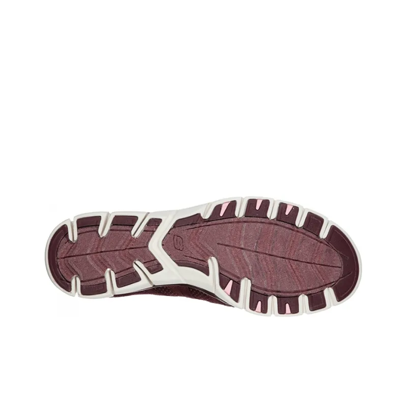 Skechers Gratis Collection Running Shoes Women's Low Top Burgundy-4