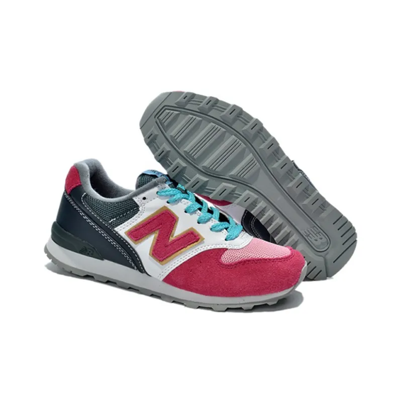 New Balance NB 996 Cushioning Anti Slip And Wear Resistant Low Top Running Shoes Women's White Purple-4