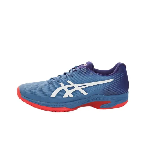 Asics Solution Speed FF Low Top Running Shoes Men's Blue Red