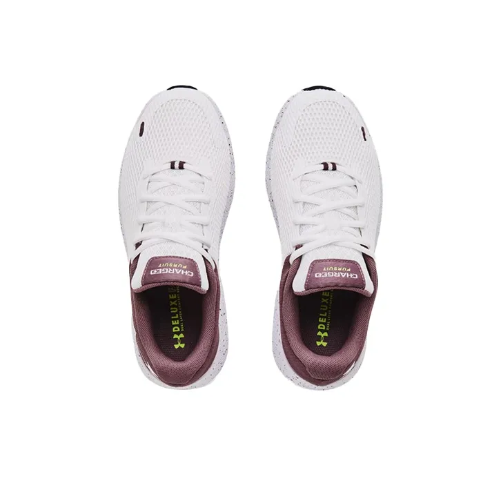 Under Armour Charged Pursuit 2 Big Logo Speckled 'White Ash Plum' Women's-3
