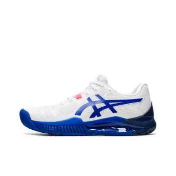 Asics Gel Resolution 8 Wide 'White Lapis Lazuli Blue' Women's