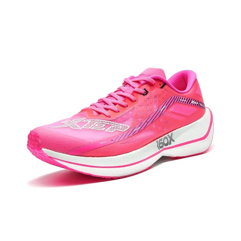 XTEP 160X 2.0 Cushioning Anti Slip And Wear Resistant Low Top Running Shoes Men's Rose Red-1