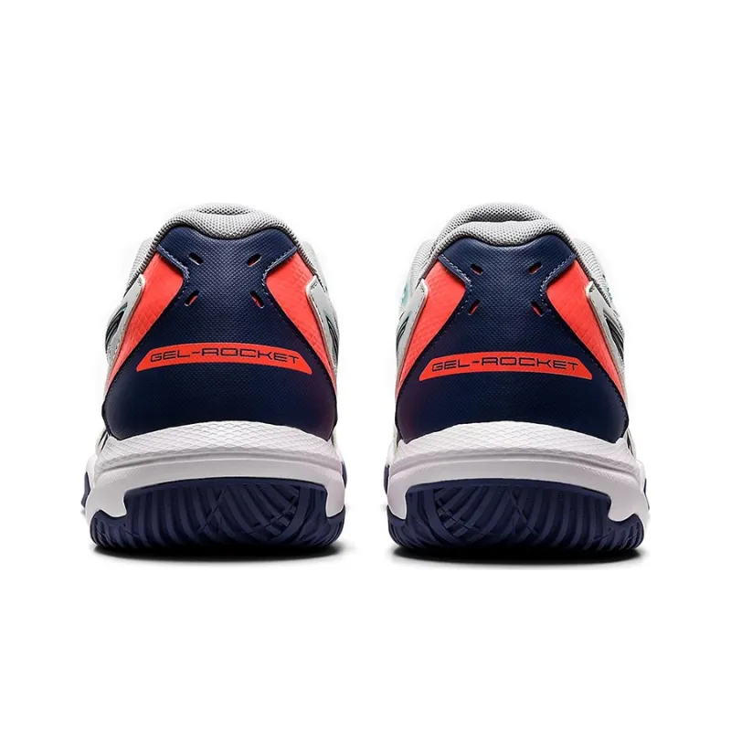 Asics Gel Rocket 10 'Glacier Grey Sunrise Red'-3