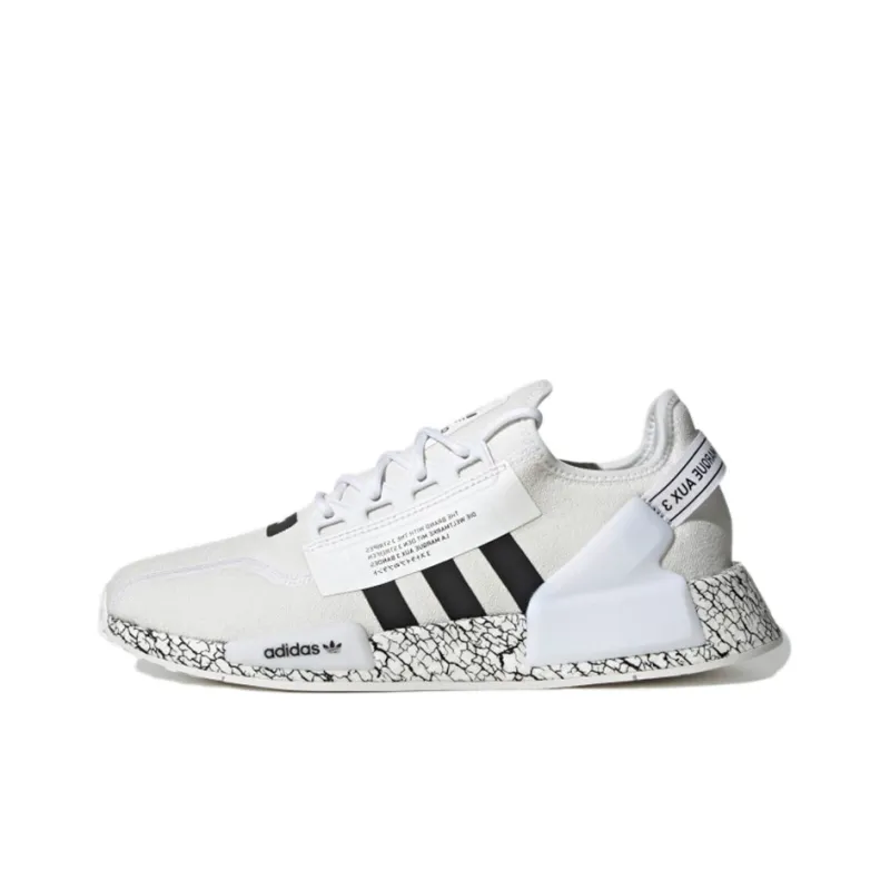 Adidas NMD_R1 V2 'Crackled White Black'-0