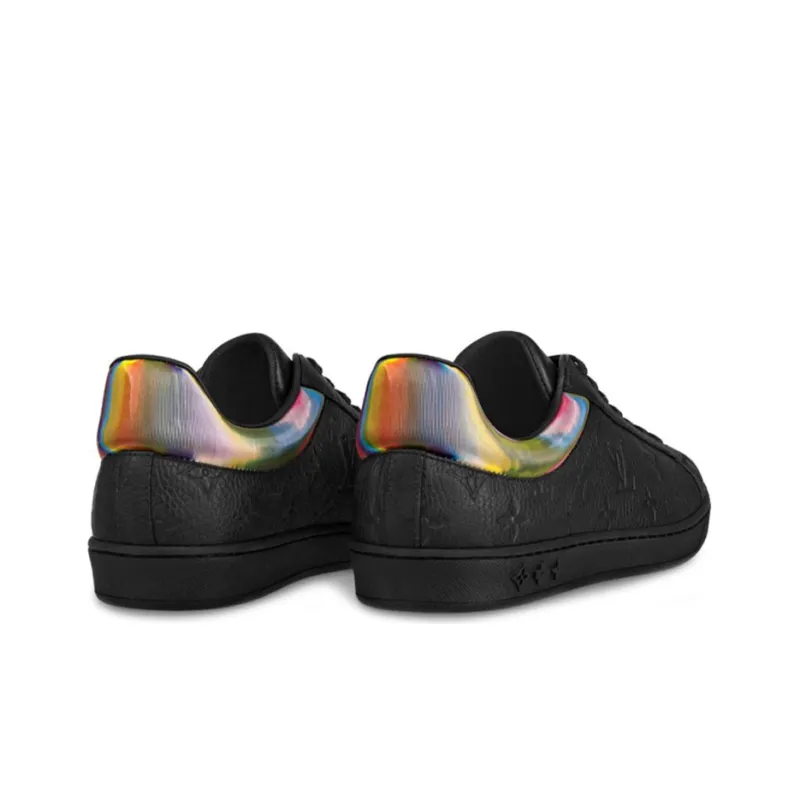 LOUIS VUITTON Luxembourg Stylish Skateboarding Shoes Men's Black-2