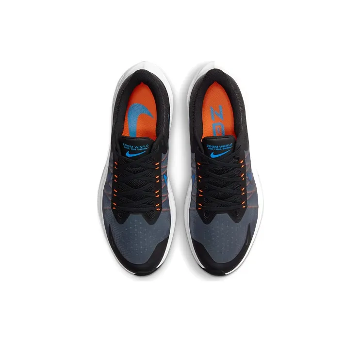 Nike Zoom Winflo 8 Running Shoes Men Low Top Black/Gray/Blue-3